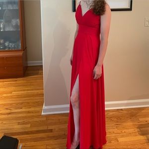 Red prom dress